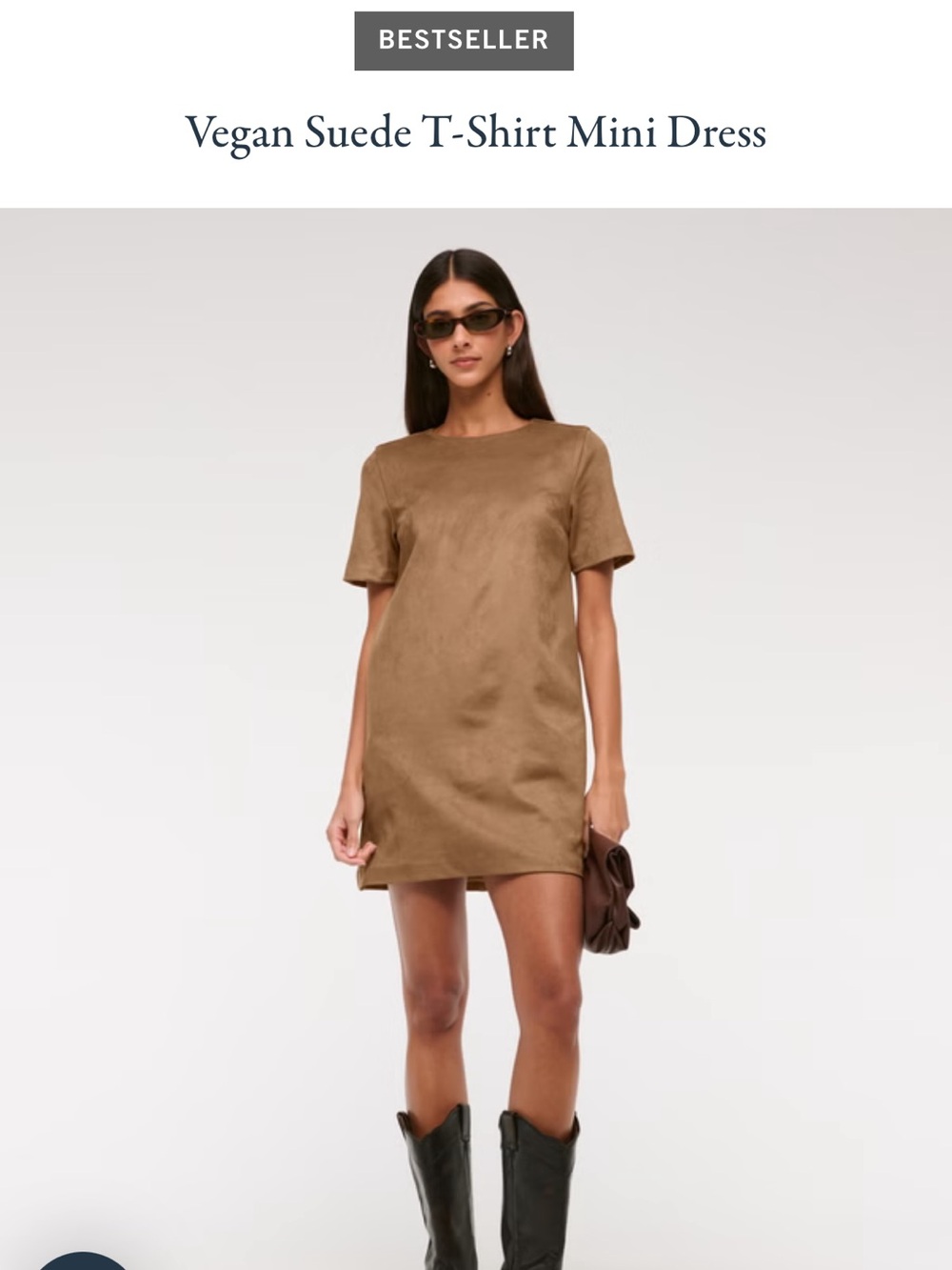 Women’s Abercrombie and Fitch Faux suede shift dress size small